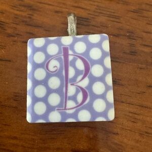 Purple Polka Dot Pendant